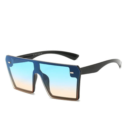New Top Oversize Square Sunglasses Women Fashion Retro Gradient Sun Glasses 2024 Men Blue Big Frame Vintage Eyewear UV400