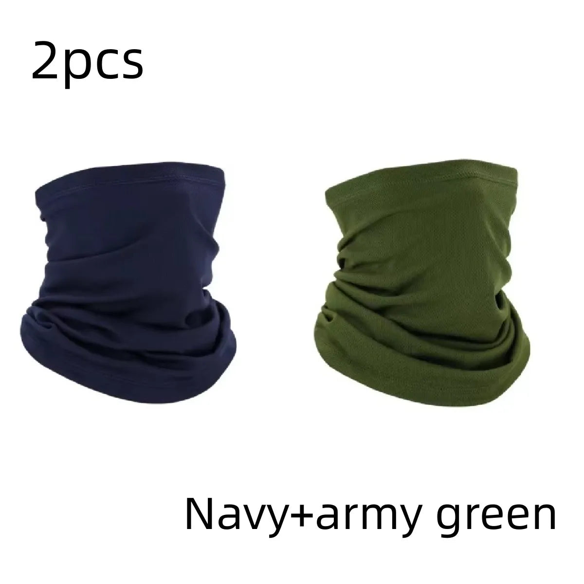 Men Windproof Neck Gaiter Elastic Tube Scarf Ear Cover Male Head Scarves Half Face Sun Ring Headscarf Headband Bandana