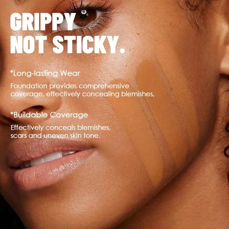 Full Coverage Concealer Foundation - Long-Lasting, Waterproof Natural Matte Finish for Flawless Skin Easy To Create Daily Makeup