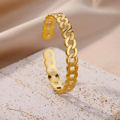Stainless Steel Bangles Bracelets for women Trendy Aesthetic Opening Bangles Jewelry Wedding Gift pulseras mujer bijoux