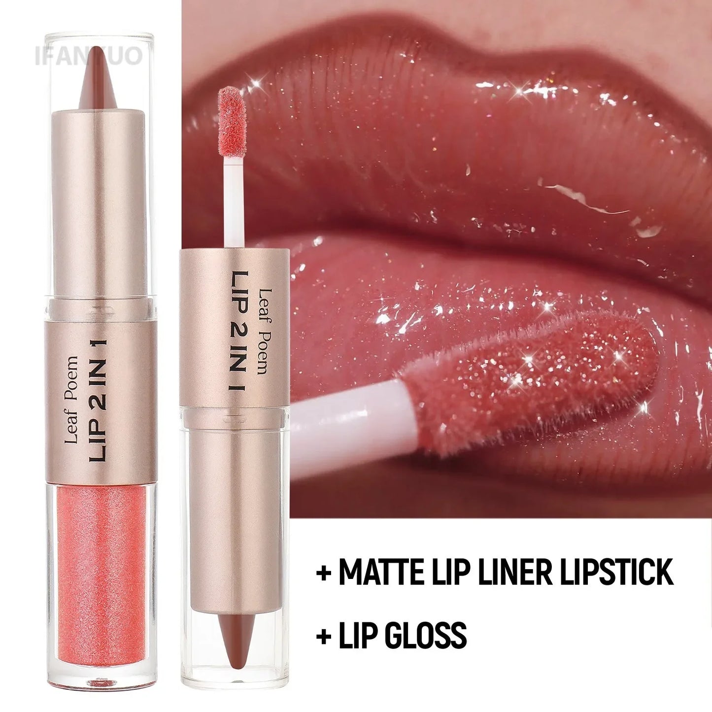 Tapered Lip Liner Lipstick Pen Matte Black Brown Velvet Lipstick Outline Contour Lipliner Water Mirror Moisturizing Lipgloss