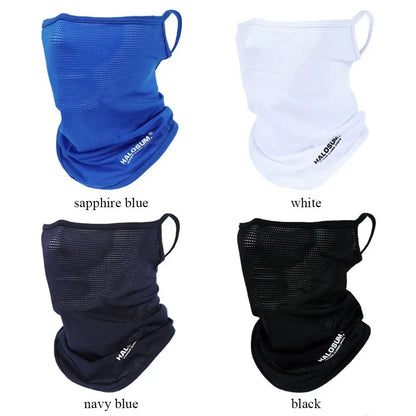 Summer Ice Silk Sun Protection Bike Mask Full Face Mask Balaclava Breathable Sun UV Protection Outdoor Sport Cycling Men Women