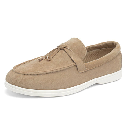 2025 New Men's Slip On Loafers Lightweight Breathable Flats Non Slip Comfort Tassels Fashion Daily Casual Outdoor Walking Shoes