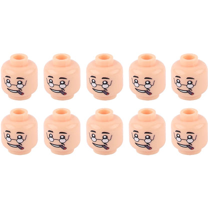 WW2 Military Army Soldier Figures Face Heads Building Blocks City Halloween Accessory Modern SWAT Minifigs Skull Parts Brick Toy