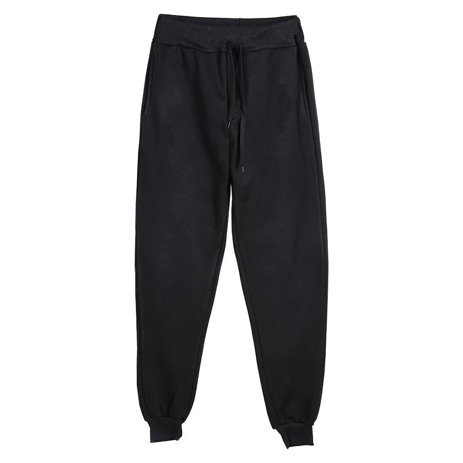 Men Women Tracksuit Hoodies Casual Solid Color Thick Pullover and Long Pant 2-piece Set Men Autumn Fleece Jogger Sports Suit Ne