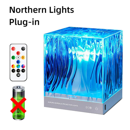 New Northern Light Starry Sky Projector Lamp Ocean Projector Lamp Bar Party Atmosphere Light Decoration Night Light Holiday Gift