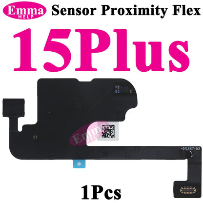 Original Earpiece Sensor Proximity Flex Cable Light for iPhone 13 Pro Max 15 14 Plus Mini Mic Ear Speaker Microphone Repacement
