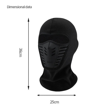 Motorcycle Mask Fleece Thermal Neck Full Face Mask Keep Warm Riding Balaclava Biker Ski Winter Windproof Dustproof Face Shield