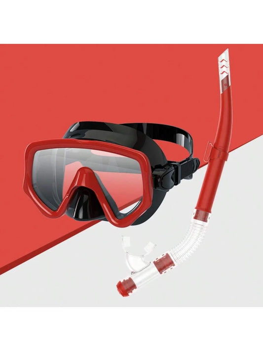 Diving Mask Snorkel Set For Adults Tempered Glass Scuba Professional Panoramic Snorkeling Gear Swimming Training Snorkel Kit