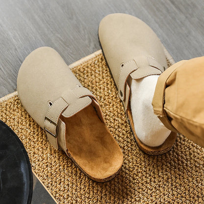 Fashion Men Mules Shoe with Arch Support Birkens Mens Shoes Men's Suede Sandals Retro Cork Clogs Unisex Classic Beach Тапочки