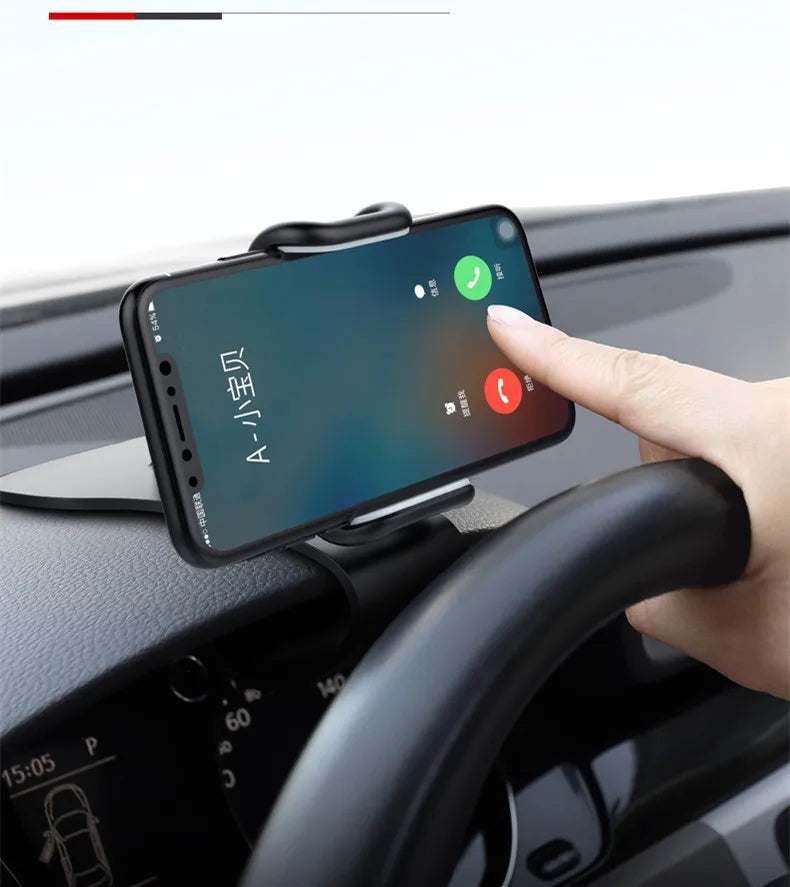 Suporte giratório 360 para celular automotivo, suporte universal para painel de carro, suporte para aderência automática, suporte fixo para celular