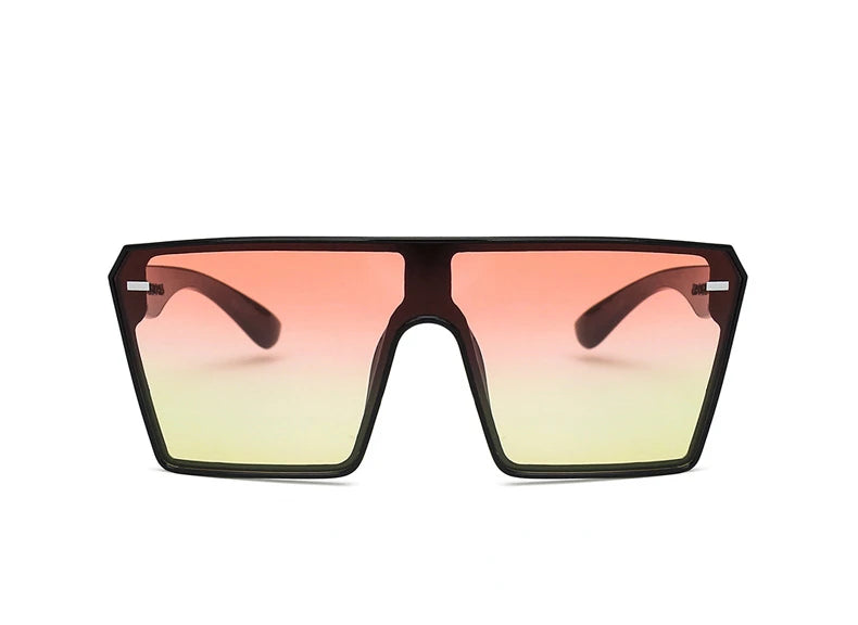 New Top Oversize Square Sunglasses Women Fashion Retro Gradient Sun Glasses 2024 Men Blue Big Frame Vintage Eyewear UV400