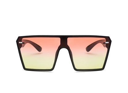 New Top Oversize Square Sunglasses Women Fashion Retro Gradient Sun Glasses 2024 Men Blue Big Frame Vintage Eyewear UV400
