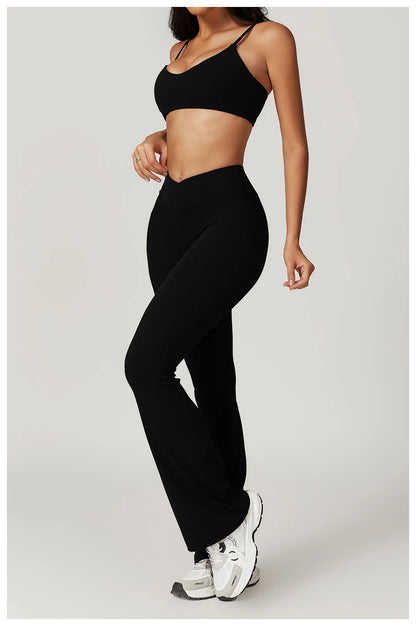 Women Sportswear Yoga Set 2PCS Sport Suit Gym Workout Clothes Short Sleeve Gym Crop Top High Waist Leggings Fitness Sports Wear