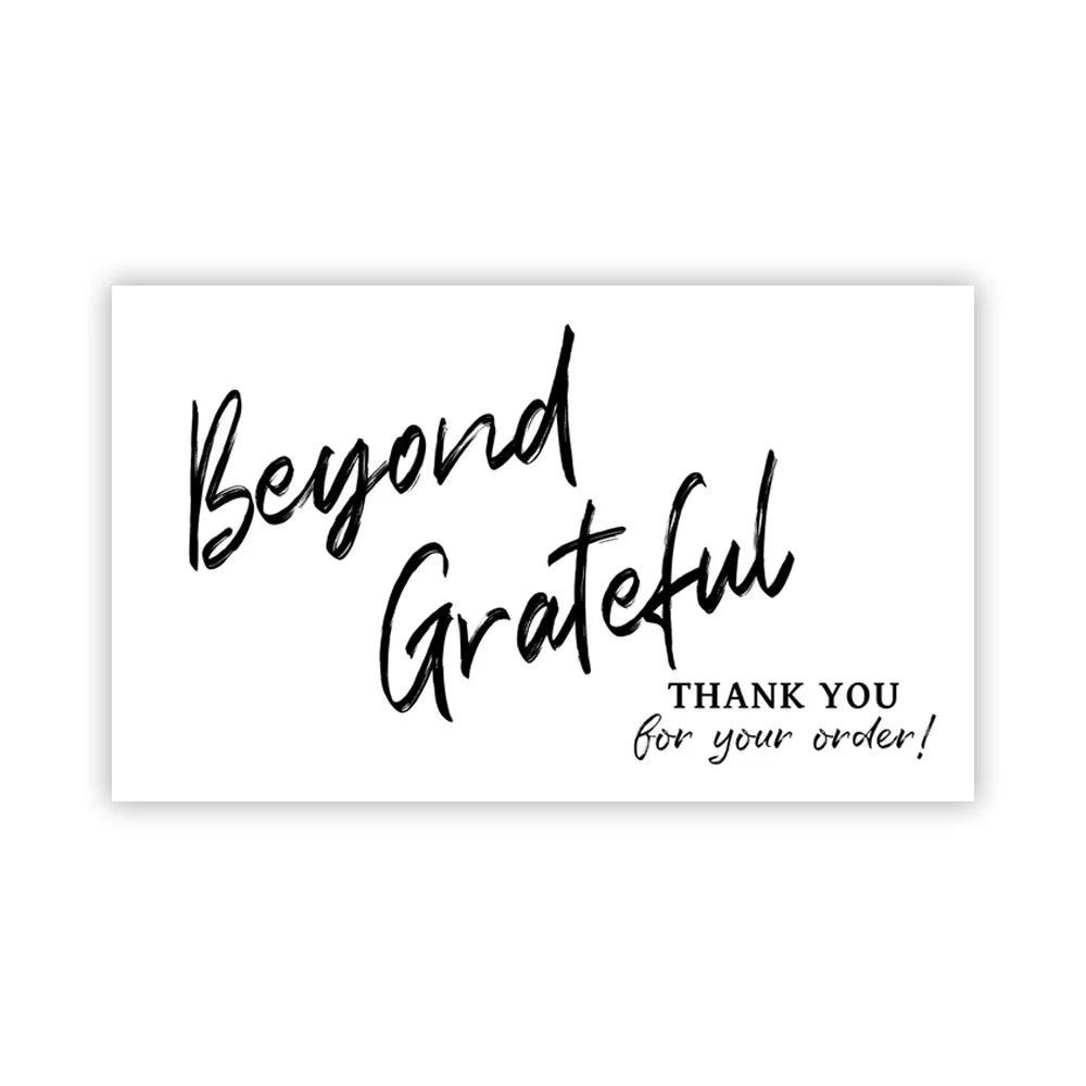 10-30pcs Natural Kraft Paper "beyond grateful" Cards Thank You Card For Small Shop Gift Decoration Card For Small Business Card