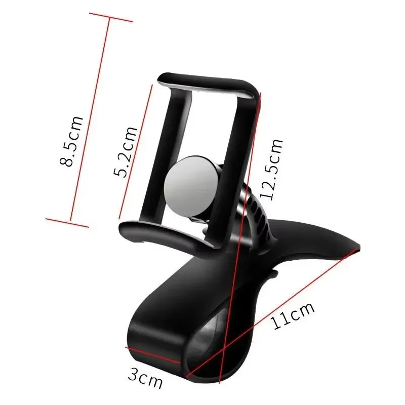 Suporte giratório 360 para celular automotivo, suporte universal para painel de carro, suporte para aderência automática, suporte fixo para celular