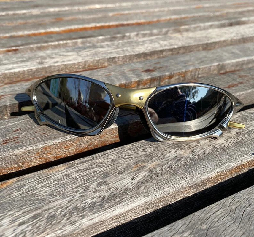 MTB Man Polarized Sunglasses Cycling Glasses UV400 Fishing Sunglasses Metal Bicycle Goggles Cycling Eyewear Riding Glasses H8-7