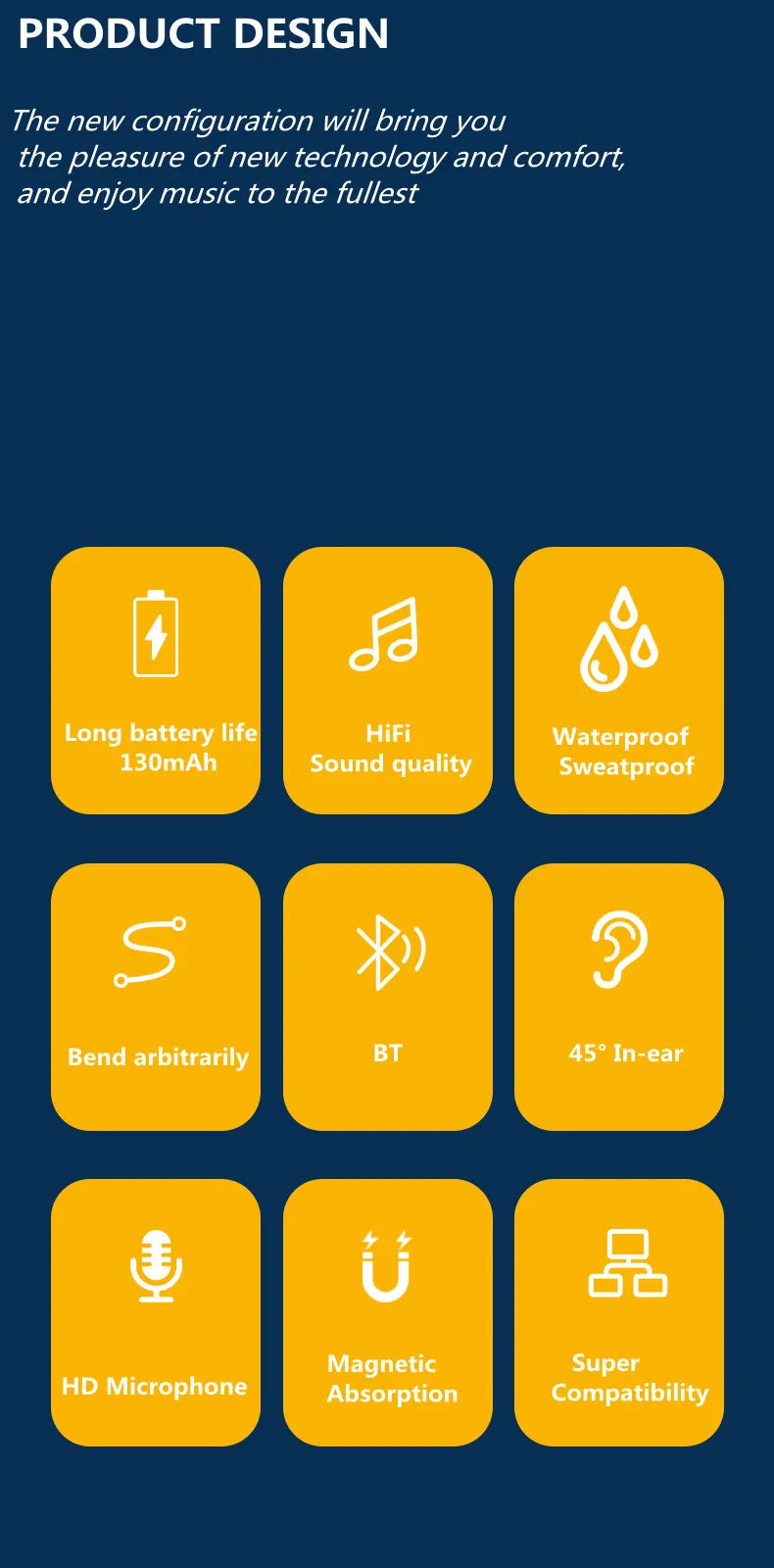 K58 Wireless Earphones Bluetooth 5.3 Neckband Headphones Gaming LED Display HIFI Headset Sports TWS Earbuds With Mic TF Card