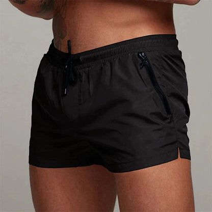 Mens Swim Trunks with Zipper Pockets Mesh Liner Summer Beach Board Shorts Quick Dry Swimming Bathing Suit Swimsuit Swimwear