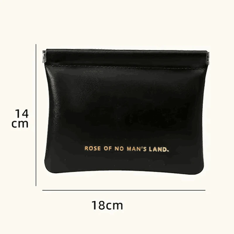 New Simple Mini PU Leather Lipstick Makeup Storage Bag Women Square Small Cosmetic Pouch Portable Make Up Key Organizer Bags