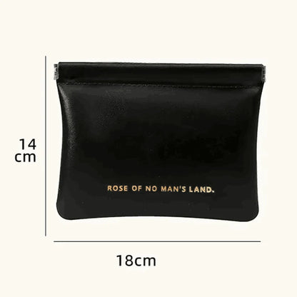New Simple Mini PU Leather Lipstick Makeup Storage Bag Women Square Small Cosmetic Pouch Portable Make Up Key Organizer Bags