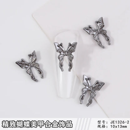 10pcs Halloween Spider Rhinestone 3D Alloy Retro Punk Spider Nail Charms Halloween Nail Art Jewelry Gems for Manicure Decoration