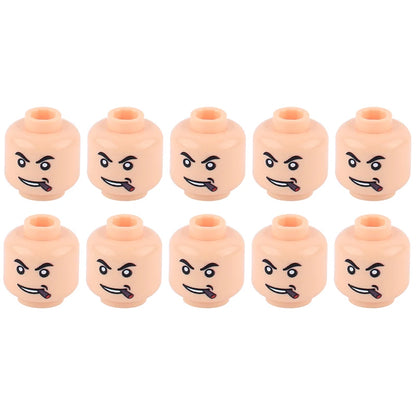 WW2 Military Army Soldier Figures Face Heads Building Blocks City Halloween Accessory Modern SWAT Minifigs Skull Parts Brick Toy