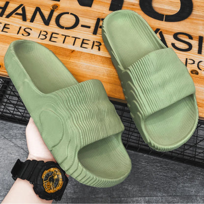 Indoor Outdoor Slippers For Men Women Summer Platform Shoes Soft EVA Anti-slip Couples Bathroom Beach Slides Leisure Sandals