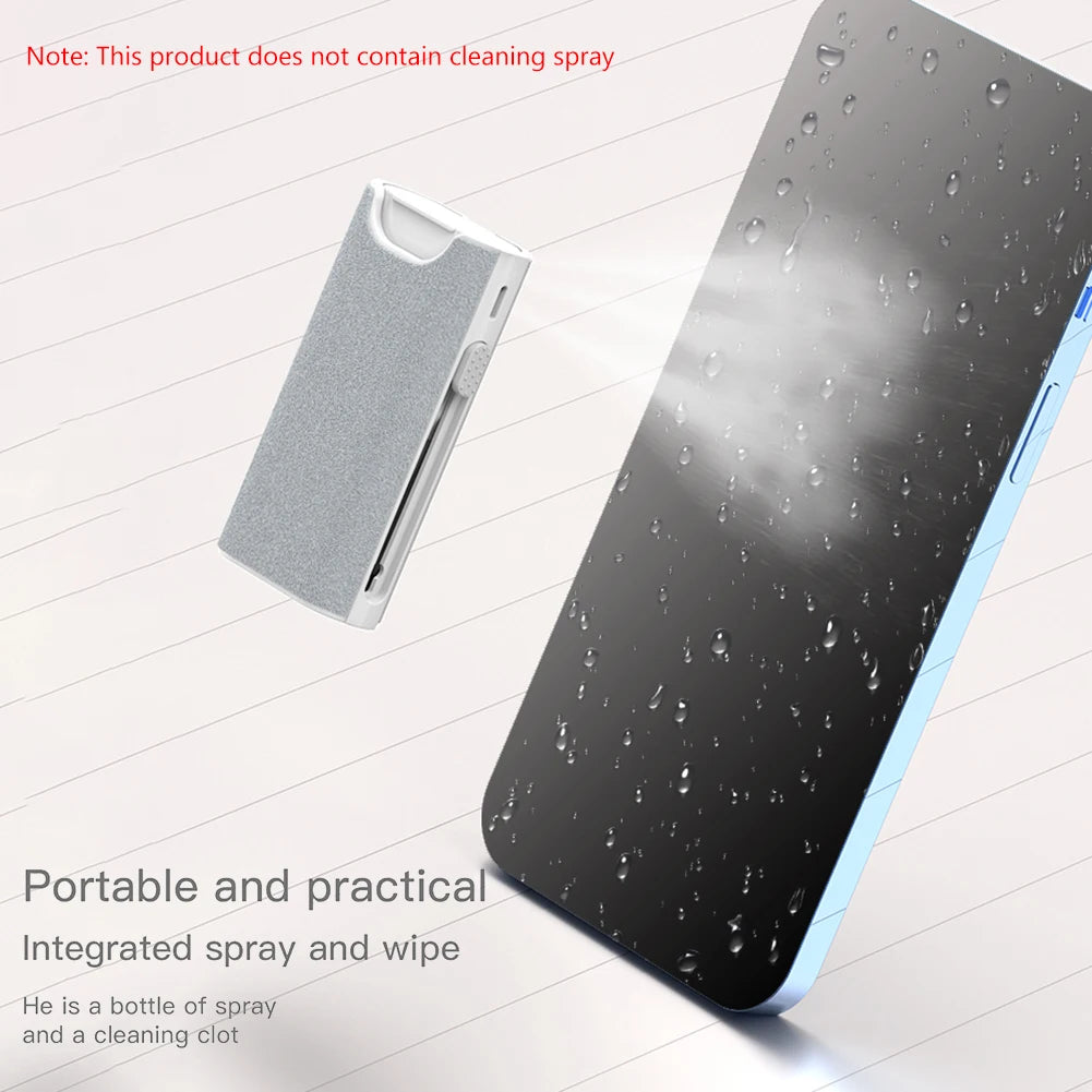 5 in 1 Earphone Case Cleaning Pen with Spray Port Portable Computer Keyboard Cleaner Multifunctional Accessories for Airpods 3