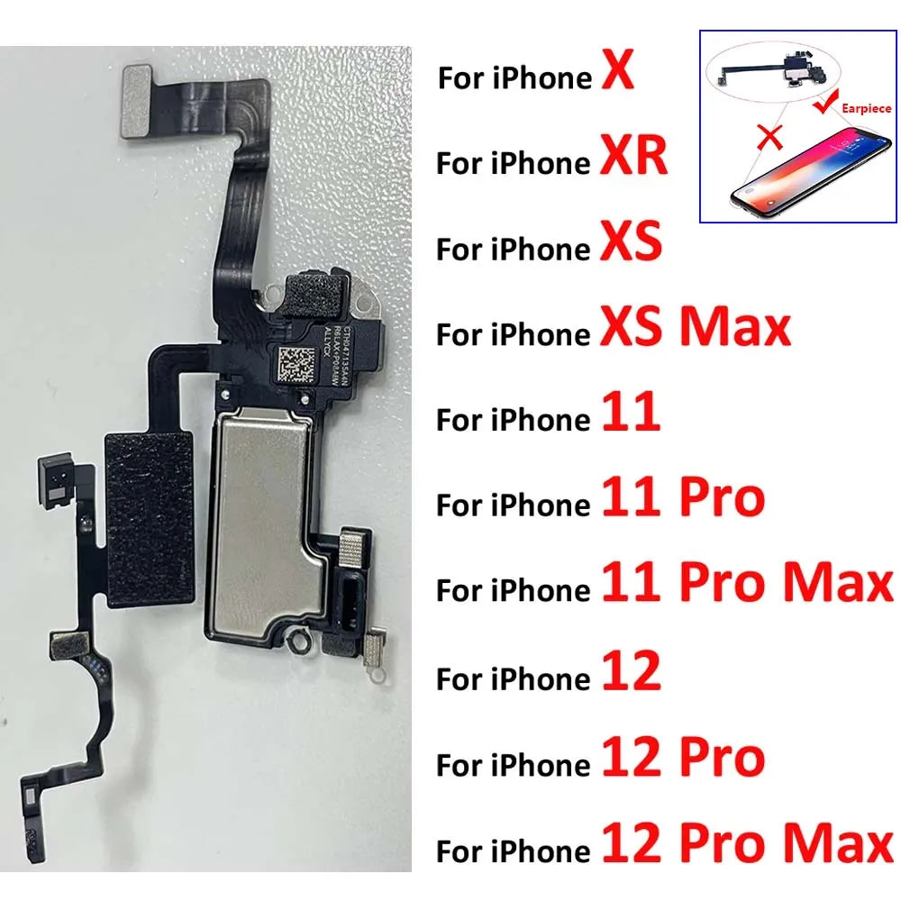 Proximity Light Sensor Flex For Iphone X XR XS Max 11 12 Pro Max MIni Ear Speaker Earpiece Earphone Flex Cable