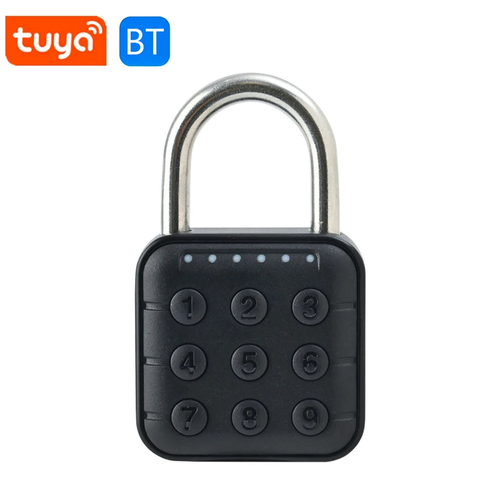 Fingerprint Lock Keyless with Tuya APP Fingerprint Padlock Waterproof Battery-powered for Cabinet Backpack Offices Bicycles