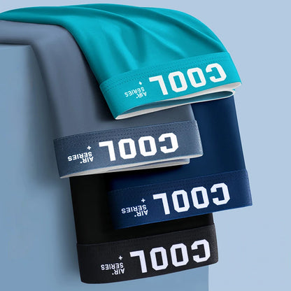 4Pcs Boxer Shorts Men's Underwear Ice Silk Underpants Sexy Panties 3A Antibacterial Breathable Elastic Lingerie Plus Size L-6XL