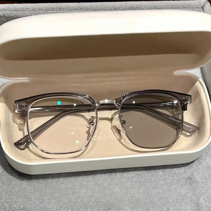 Photochromic Anti Radiation Glasses Eyeglass Eyeglasses for Woman Men Vintage Eyebrow Frame Glasses Fashion Eyewear