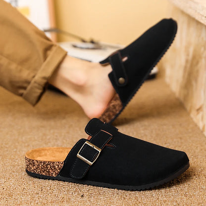 Fashion Men Mules Shoe with Arch Support Birkens Mens Shoes Men's Suede Sandals Retro Cork Clogs Unisex Classic Beach Тапочки