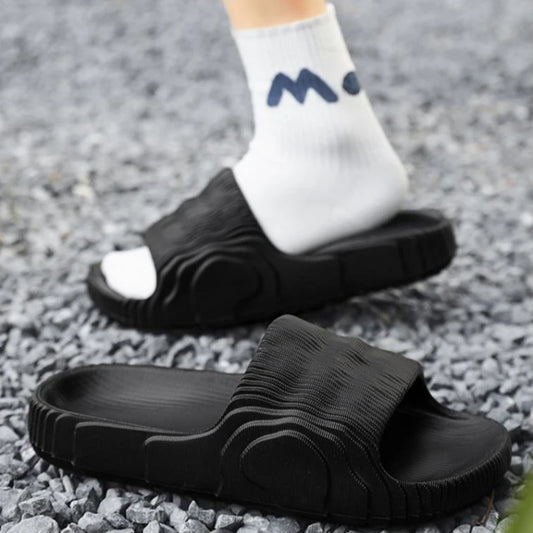 Indoor Outdoor Slippers For Men Women Summer Platform Shoes Soft EVA Anti-slip Couples Bathroom Beach Slides Leisure Sandals