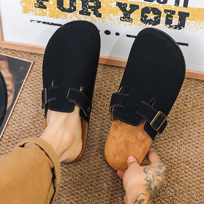 Fashion Men Mules Shoe with Arch Support Birkens Mens Shoes Men's Suede Sandals Retro Cork Clogs Unisex Classic Beach Тапочки