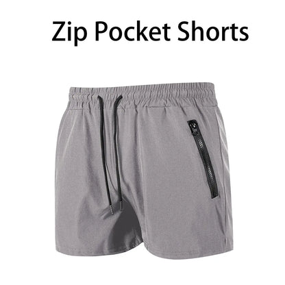 Mens Swim Trunks with Zipper Pockets Mesh Liner Summer Beach Board Shorts Quick Dry Swimming Bathing Suit Swimsuit Swimwear