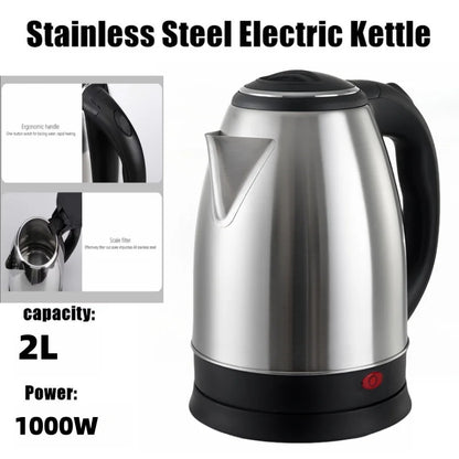 Electric Kettle 2L Hot Water Kettle Stainless Steel Electric Teapot Coffee Tea Beverage Boiler Electric Water Heater 220v/230v