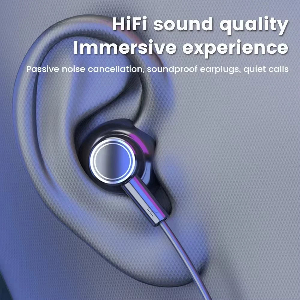 Bluetooth 5.2 Earphones Neckband Headphones TWS Wireless Headsets HiFi Stereo LED Digital Display Dual Mode Waterproof Earbuds