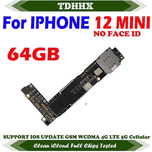CleaniCloud Full Working Well Mainboard for iPhone 12Pro / 12 Pro MAX Motherboard with Face ID OK Main Logic Board 12Mini