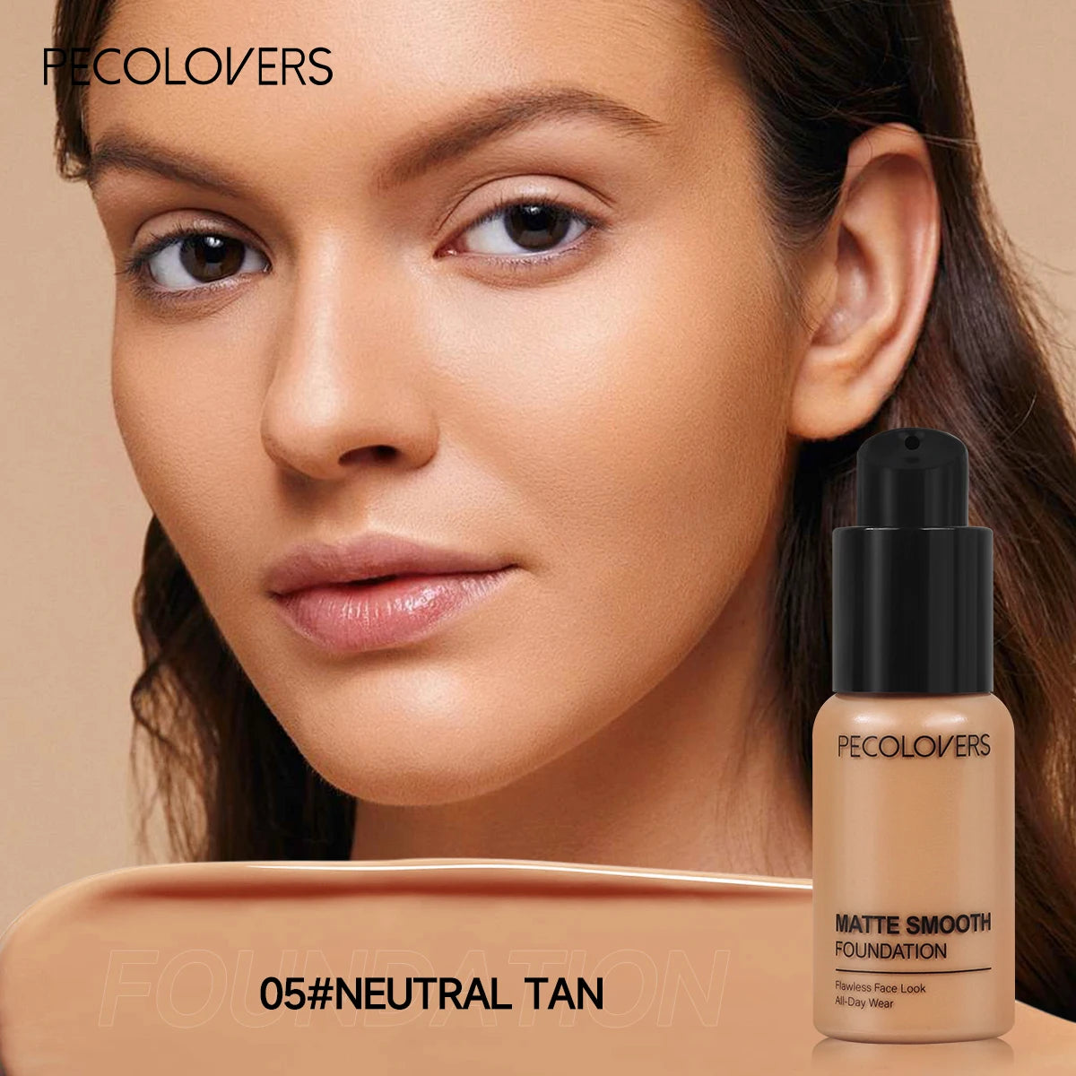 Full Coverage Concealer Foundation - Long-Lasting, Waterproof Natural Matte Finish for Flawless Skin Easy To Create Daily Makeup