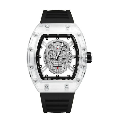 Luxury Quartz Men’s Wristwatch 2025 New Fashion Trend Automatic Waterproof Male Watch Luminous Transparent Watches