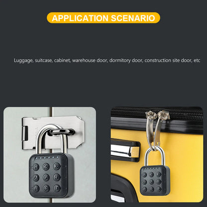 Fingerprint Lock Keyless with Tuya APP Fingerprint Padlock Waterproof Battery-powered for Cabinet Backpack Offices Bicycles