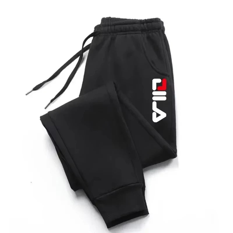 Autumn Winter Men's Joggers Drawstring Casual Pants Fleece Sweatpants Workout Running Gym Fitness Sports Trousers WK007