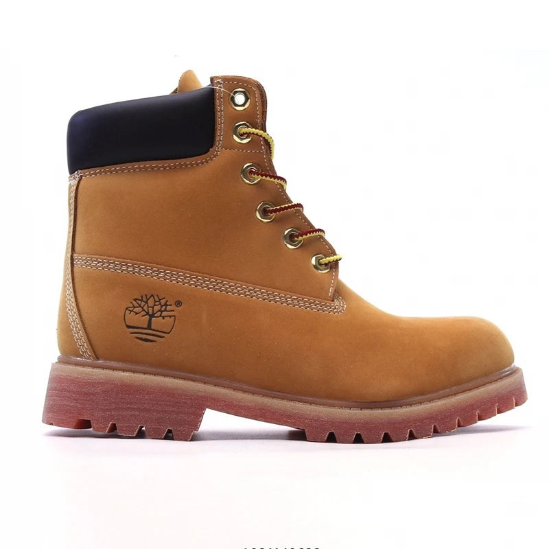 Top Nubuk Boots Men Fashion Outdoor Shoes Genuine Leather Boots 2025 Male and Women Casual Waterproof Boots 6 Inch Boots