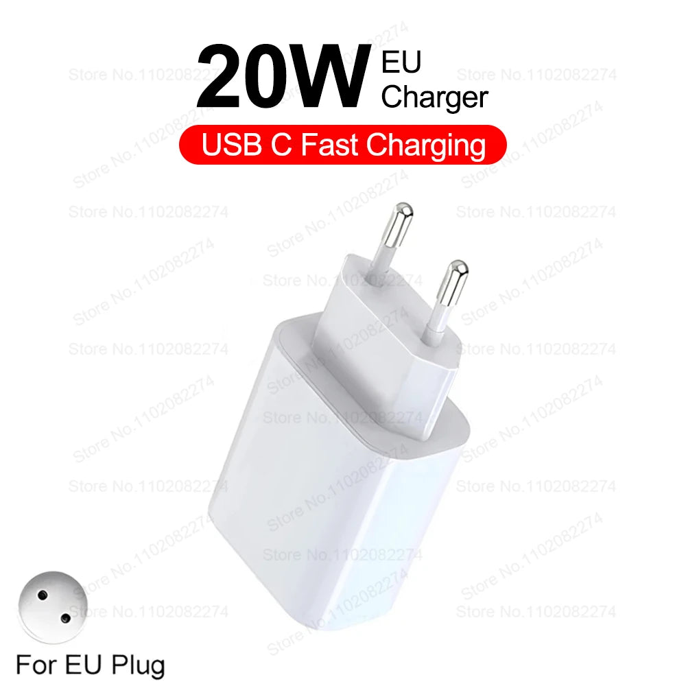 PD 40W Fast Charger For iPhone 16 15 11 12 13 14 Pro Max Plus iPad Air Fast Charging Cable USB C Type C Data Line Phone Charger