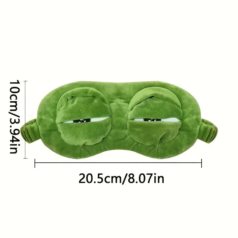 3d sapo máscara de sono natural dormir sombra mulheres homens criativo dos desenhos animados macio portátil venda viagem escritório eyepatch