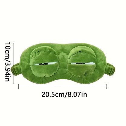 3d sapo máscara de sono natural dormir sombra mulheres homens criativo dos desenhos animados macio portátil venda viagem escritório eyepatch