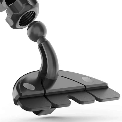17mm Ball Accessories Car CD Slot Mount Holder Bracket Adjustable Tablet Phone Pad Stand