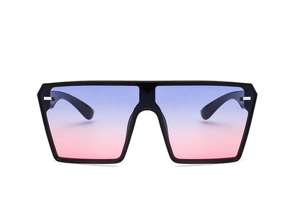 New Top Oversize Square Sunglasses Women Fashion Retro Gradient Sun Glasses 2024 Men Blue Big Frame Vintage Eyewear UV400